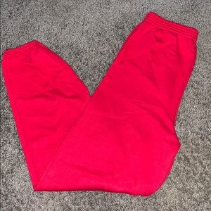 Kids red sweat pants
